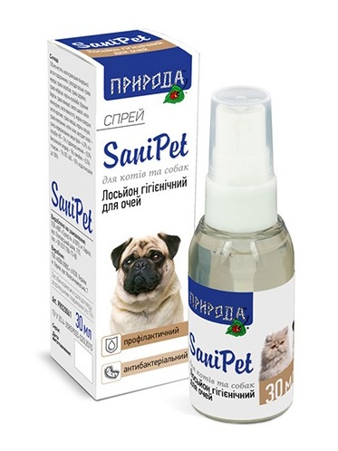 купить Лосьон гигиенический для глаз (спрей) SaniPet