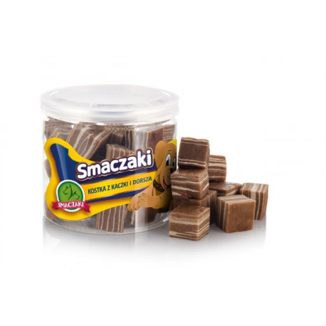 купить Лакомства для собак Smaczaki  Кубики из утки и трески 70 гр  ( LS-1015)