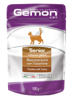 купить Мясные кусочки в желе Gemon Cat Senior Wet для пожилых кошек с индейкой 100 гр купить Мясные кусочки в желе Gemon Cat Senior Wet для пожилых кошек с индейкой 100 гр