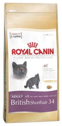 купить Сухой корм для британских кошек BRITISH SHORTHAIR 34