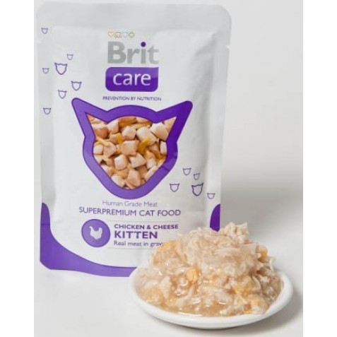купить Консервы Brit Care с курицей и сыром для котят