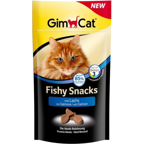 Витамины Gimpet Fishy Snacks с лососем для кошек