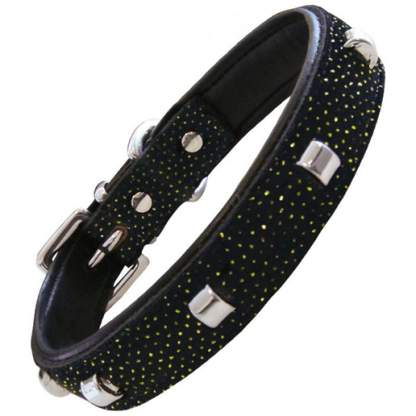 купить Кожаный ошейник для собак Gloria Pets Piel Con Tachuelas Brillante 55 см золотой