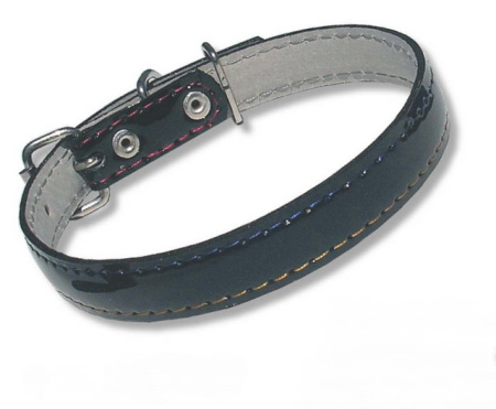 фото Ошейник кожа прошитый 30 мм, 47-59 см