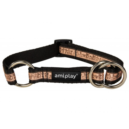фото Ошейник-полуудавка регулируемый Ami Play Joy 3NX 26-48/2cm "Египетские узоры"