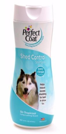 фото Шампунь 8 in 1 Perfect Coat Shed Control Shampoo для собак, контроль линьки