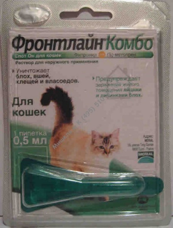 фото Фронтлайн Комбо для кошек (1 пипетка) фото Фронтлайн Комбо для кошек (1 пипетка)