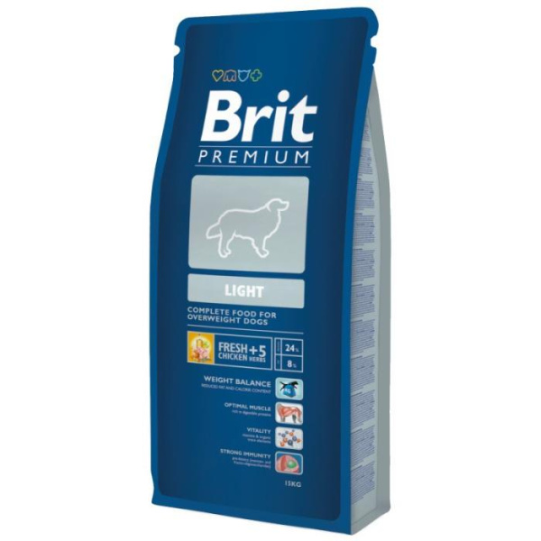 Сухой корм д/собак с избыточным весом Brit Premium Light