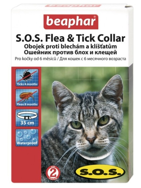 купить Ошейник для кошек от блох SOS Beaphar