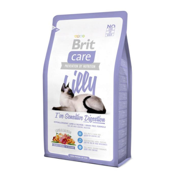 купить Сухой корм Brit Care Cat Lilly ягненок и лосось для кошек с чувствительным пищеварением