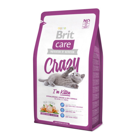 фото Сухой корм Brit Care Cat Crazy с курицей и рисом для котят