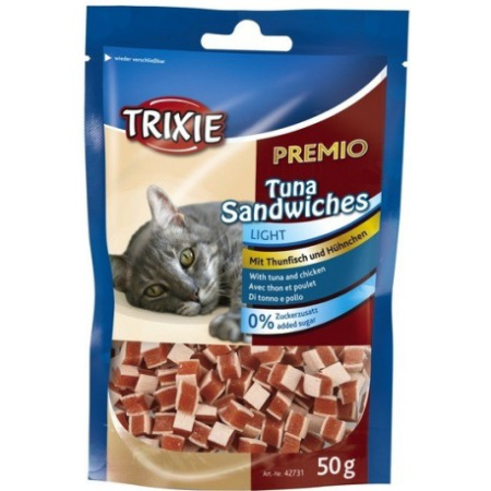 фото Лакомство для кошек Trixie Premio Tuna Sandwiches с тунцом фото Лакомство для кошек Trixie Premio Tuna Sandwiches с тунцом