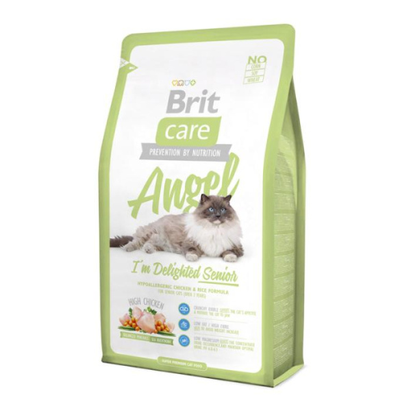 купить Сухой корм Brit Care Cat Angel с курицей и рисом для пожилых кошек