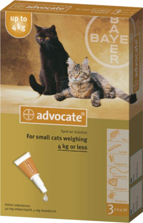 фото Bayer Advocate для кошек весом до 4 кг - 1 пипетка