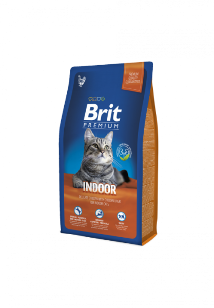 Сухой корм Brit Premium Indoor для кошек, живущих в помещении