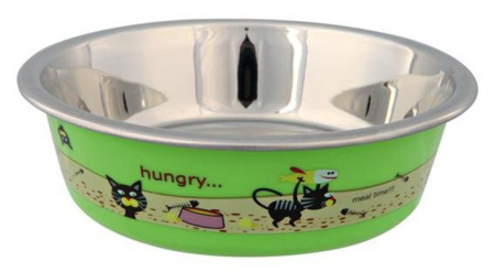 фото Миска для кошек Trixiе металлическая мультик