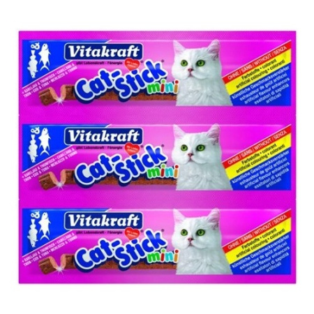 фото Мясные палочки мини  д/кошек, тунец Vitakraft фото Мясные палочки мини  д/кошек, тунец Vitakraft