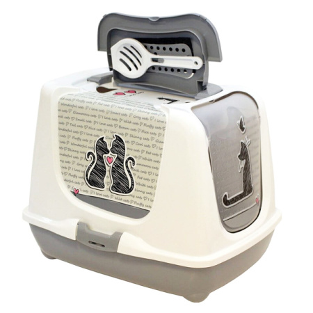 фото МОДЕРНА ТРЕНДИ КЕТ закрытый туалет для кошек