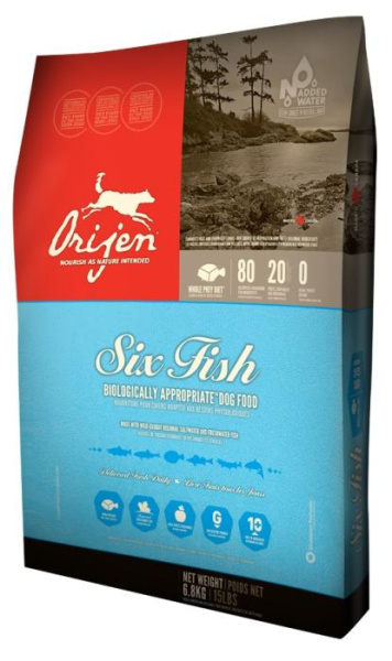 купить Сухой корм для собак  ORIJEN Six Fresh FISH