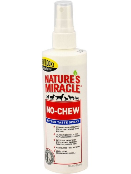 купить Спрей 8 in 1 Natures Miracle No-Chew Deterrent для щенков и собак антигрызин