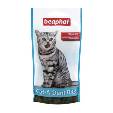 фото Подушечки Beaphar Cat-A-Dent Bits для чистки зубов кошек