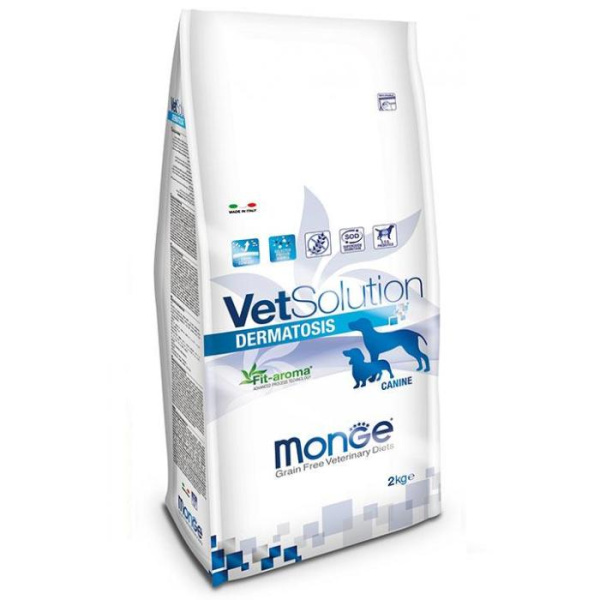 купить Лечебный корм, диета для собак Дерматозис Monge Vetsolution Dog Dermatosi 2 кг