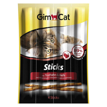 фото Лакомые палочки Gimpet Sticks для кошек с индейкой