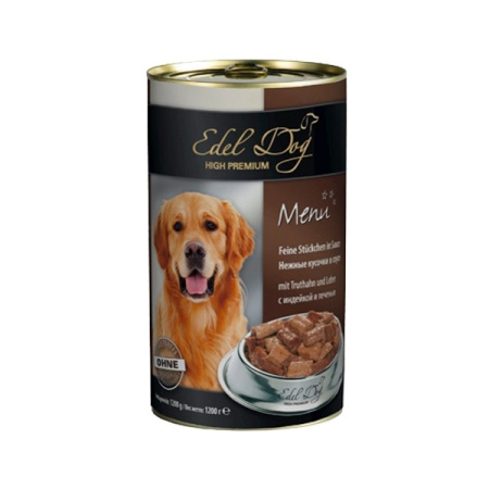 фото Консервы для собак Edel Dog индейка/печень