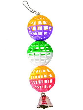 фото Игрушка для попугая Гирлянда с колокольчиком