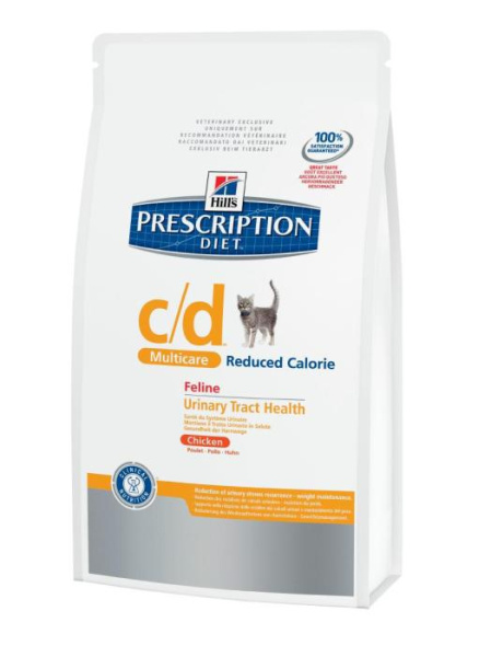 купить Лечебный корм для кошек PD Feline C/D reduced calorie Профилактика и лечение циститов