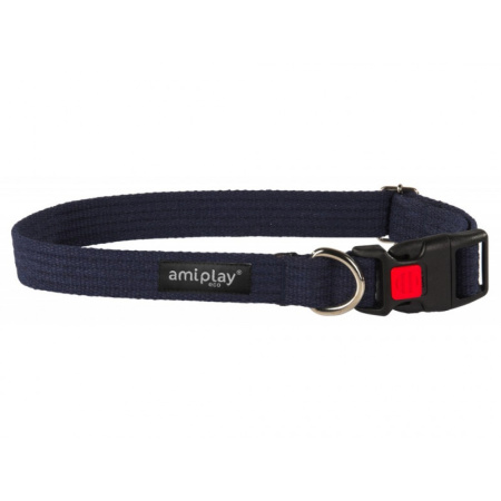 фото Ошейник регулируемый Ami Play с блокировкой Cotton S 28-40/1.5 см