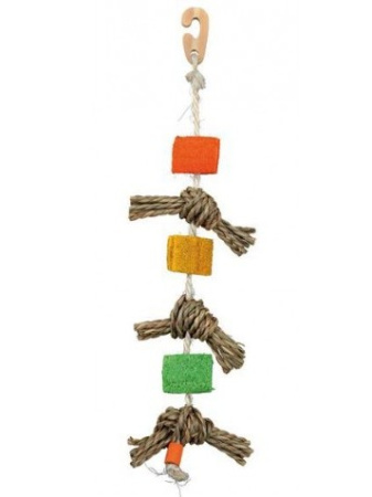 фото Игрушка для попугаев с кубиками из люфы Trixie
