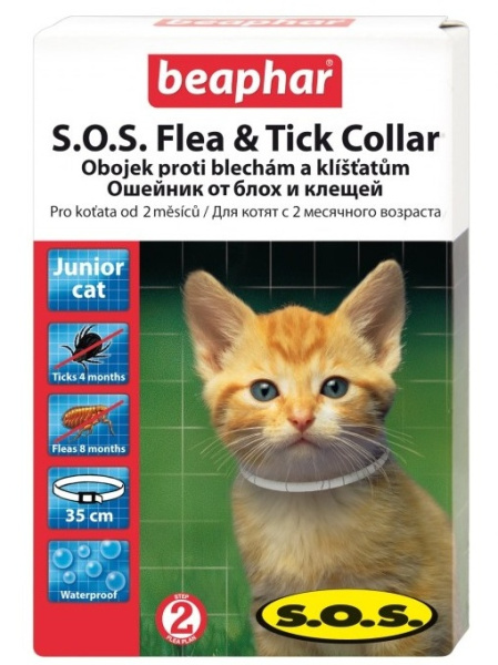 купить Ошейник для котят от блох SOS Beaphar (с 2-х мес)