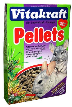 фото Корм гранулированный для шиншилл Vitakraft Pellets