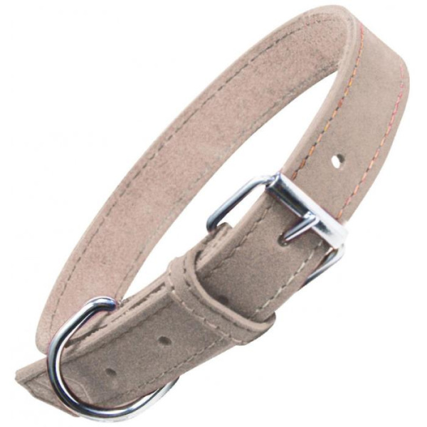 купить Ошейник для собак из нубука с металической застежкой Gloria Pets Collar Oasis 35*1,2 см бежевый