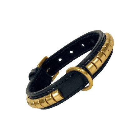 фото Ошейник кожаный для собак Gloria Pets Dune Necklace 2*40 см черный