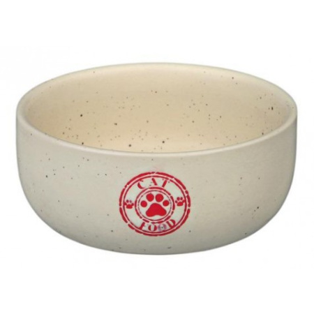 фото Миска керамическая с печатью для котов Trixie