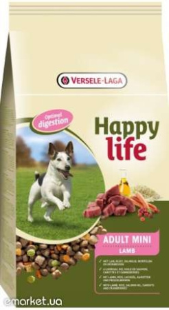 фото Сухой премиум корм для собак Happy Life Мини с ягненком