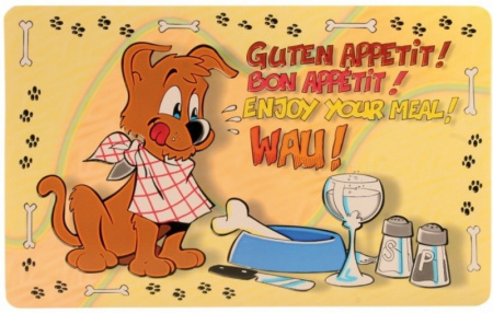 фото Коврик под миски "Enjoy your meal" для собак Trixie