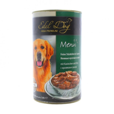 фото Консервы для собак Edel Dog кролик/рис