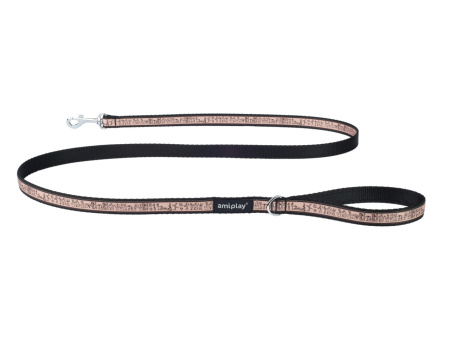 фото Поводок Ami Play Joy XL 150 x 2,5cm "Египетские узоры" Бежевый