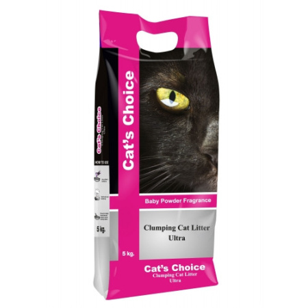 фото Бентонитовый наполнитель для кошачьих туалетов Indian Cat Litter с ароматом детской пудры 10 кг