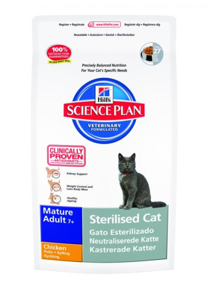 купить Сухой корм для пожилых кастрированных кошек Feline Mature Adult 7+ Sterilised Cat Курица