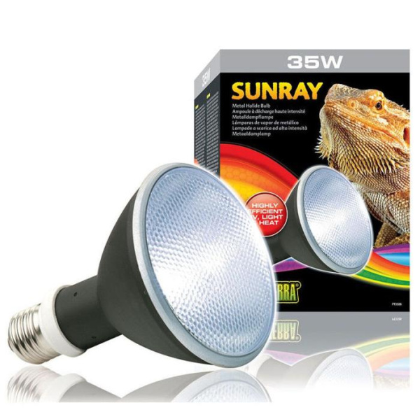 купить Лампа с УФ Exo Terra Sunray Bulb, имитирующая солнце, 35 Вт.