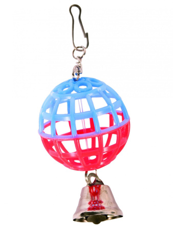 фото Игрушка для попугая Шарик с колокольчиком