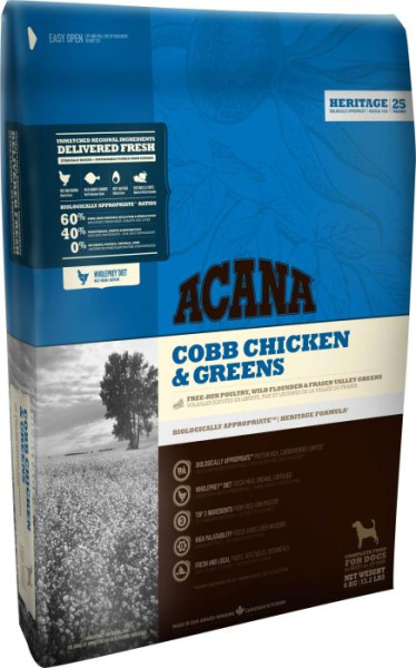 Сухой корм для собак Acana Cobb Chicken&Greens