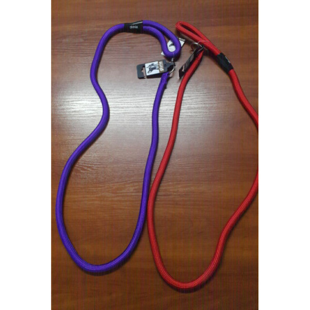 фото Тренировочный поводок-зашморг Gloria,  15мм*140 см фиолетовый