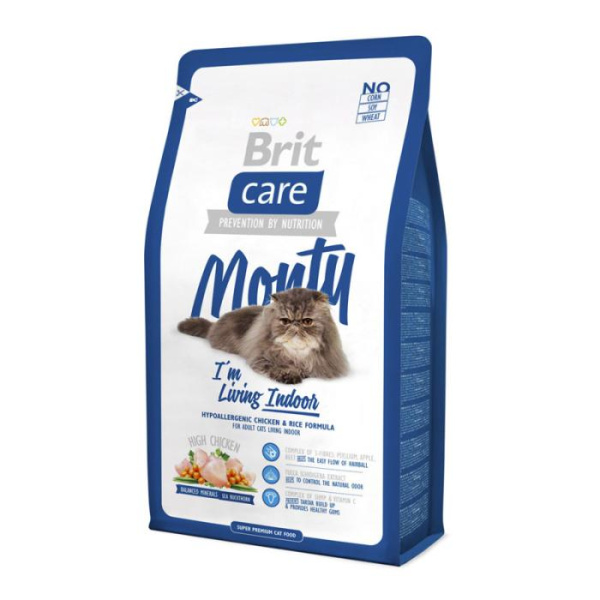 купить Сухой корм Brit Care Monty курица и рисом для кошек, живущих в доме