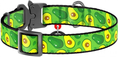 фото Ошейник "WAUDOG" Collar нейлон S (шир 20 мм, дл 24-40 см) "Авокадо"