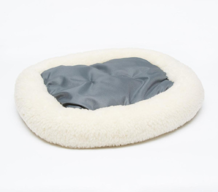 фото Лежак S.GR.PETS для животных из овчины - серый  55*50 см